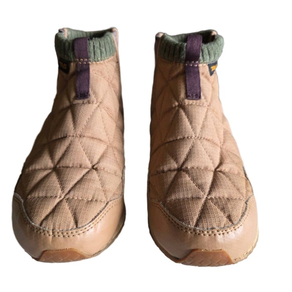 Teva Boots Womens US 5  Brown Quilted SlipOn Ankle‎ Outdoor Casual Gorpcore - Picture 11 of 12